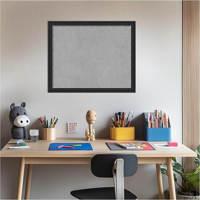 Amanti Art Black Framed Magnetic Board 18x22 Small Vision Board - Image 5