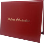 GraduationMall 11"x14" Imprinted Padded Diploma Cover Certificate Holder Maroon by GraduationMall%C2%AE