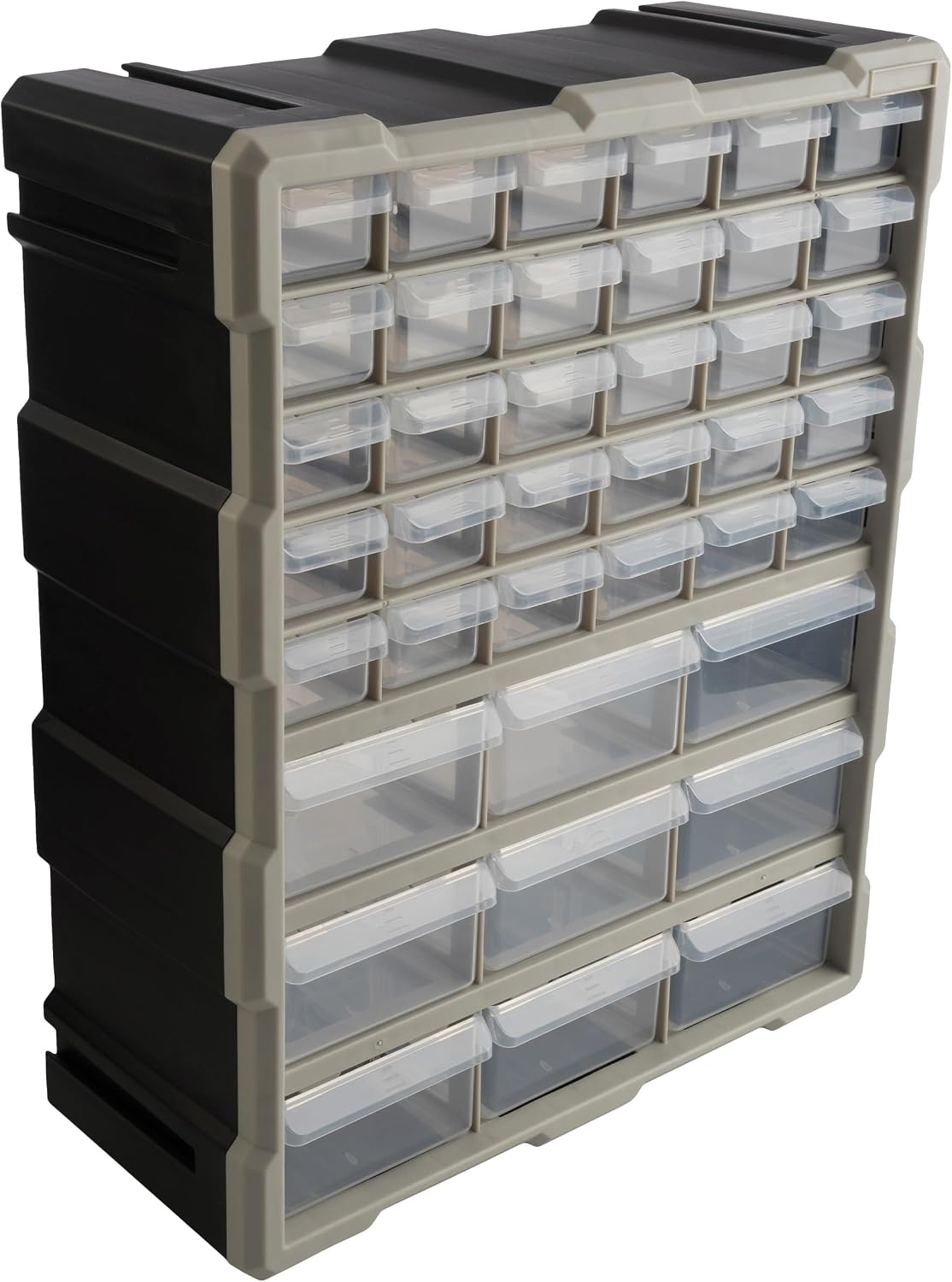 Stalwart 39-Drawer Plastic Small Parts Organizer, Black