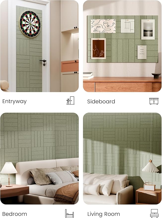 Bumusty Large Cork Board Alternative-36 x24 Felt Bulletin Board Tiles, - Image 5