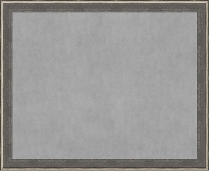 Amanti Art Grey Framed Magnetic Board 37x45 X-Large Vision Board by AmantiArt