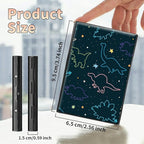 BWEGRHE Slim Credit Card Holder, Fun Dinosaurs RFID Blocking Metal Wallet - Image 2