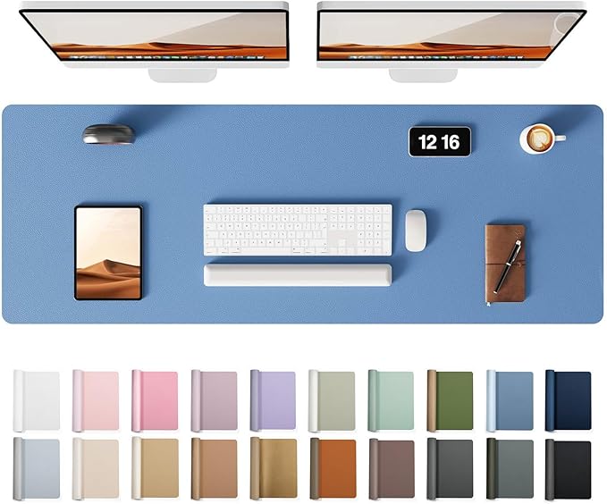 YSAGi Leather Desk Protector, Office Mat, Large Mouse Mat, Non-Slip PU Leather by YSAGi