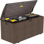 Yardgrace 180 Pro Gallon Deck Box, Outdoor Storage Box Lockable, Waterproof by Unknown