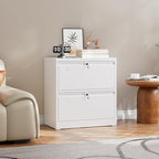 SUXXAN 2 Drawer File Cabinet, Lateral Filing Cabinet - Image 7