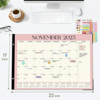 Forvencer 22" x 17" Large Desk Calendar 2026, 20 Months Calendar Runs from - Image 5