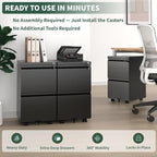 TEEALUBAN 2 Drawer File Cabinet - Image 3