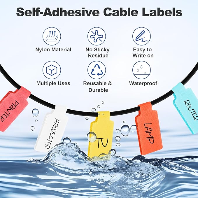 SZ.haitun 40 Pack Cable Labels Tags - Image 4