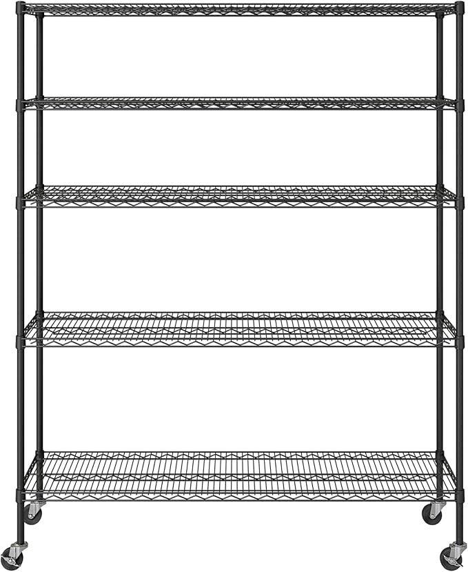 Seville Classics UltraDurable Heavy Duty NSF Solid Steel Wire Rack Storage Unit - Image 2