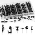 290 Pcs Push Pins, 6 Style Thumb Tacks Set by Unknown
