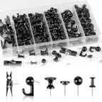 290 Pcs Push Pins, 6 Style Thumb Tacks Set by Unknown