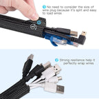 AGPTEK Cable Sleeve Cover, 25ft - Image 3