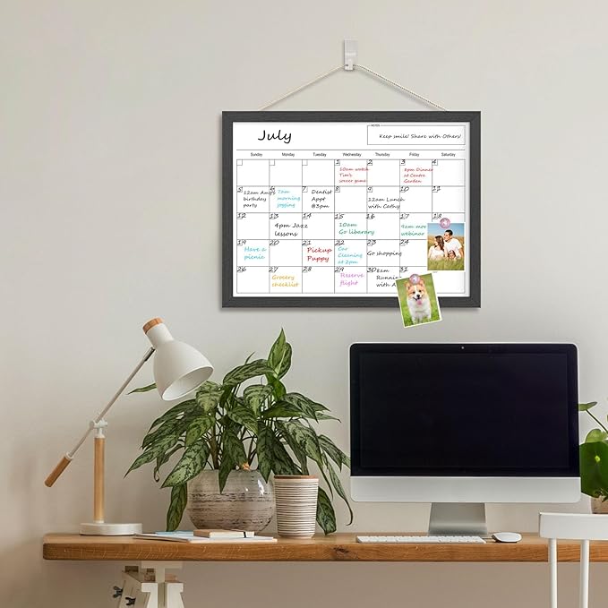 Dry Erase Calendar for Wall, 17x13 Inches Calendar Whiteboard for Wall - Image 6