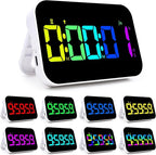 Kitchen Timer（1.5" Number）with Voice Reminder, 10 RGB Color Changing Digital by Unknown