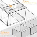 Desk Organizer with 14 Drawers, FODIENS 14 Packs Acrylic Stackable Desktop - Image 4
