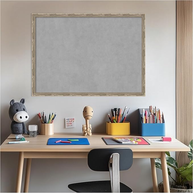Amanti Art Silver Framed Magnetic Board 22x30 Medium Vision Board - Image 6