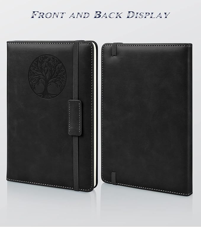 Biuwory Lined Journal Notebook for Women Men, 256 Pages A5 Hardcover Leather - Image 3