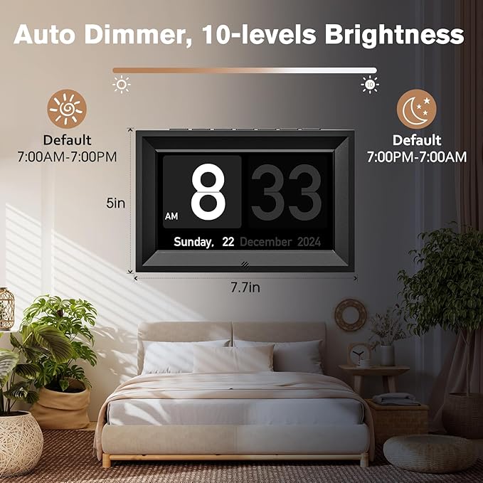 GOLOZA 7'' Digital Dementia Clock, Talking Clock - Image 6