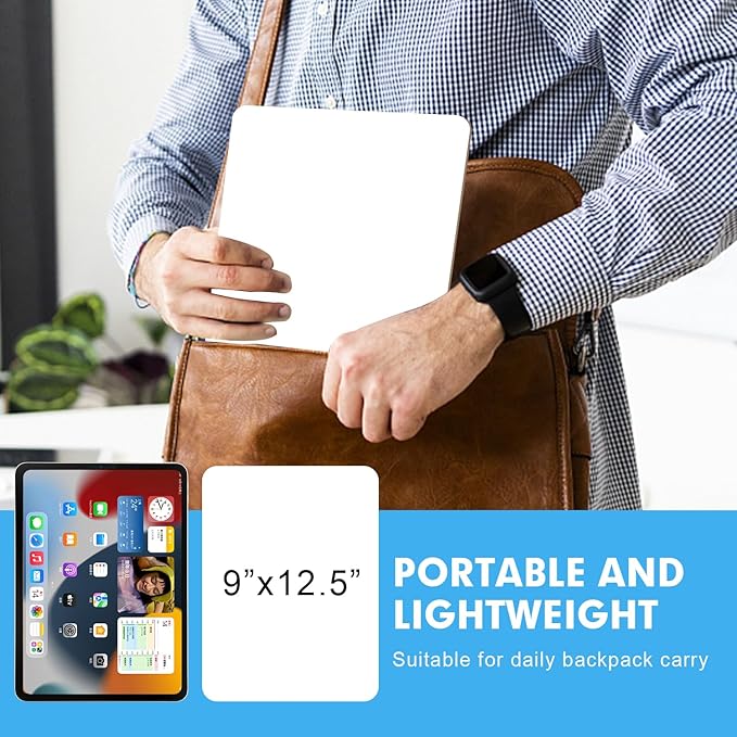 Dry Erase LapBoards, PANDRI 6 Pack Double Sided 12.5 x 9 Inch Whiteboards - Image 6