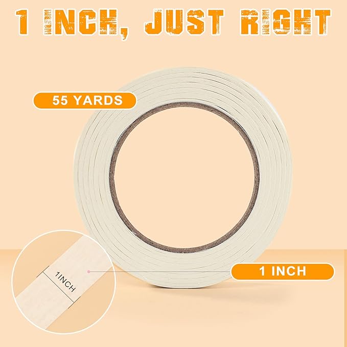 SEBETOW Masking Tape Bulk 1 Inch 20 Packs - Image 7