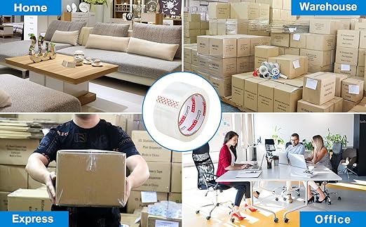 JIALAI HOME Heavy Duty Transparent Packing Tape, 6 Rolls - Image 7