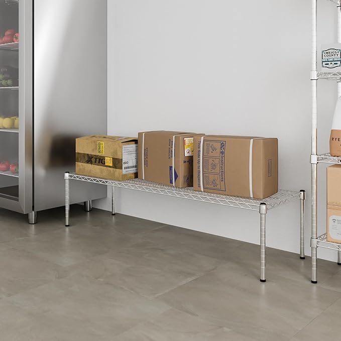Regal Altair 18" Deep x 60" Wide x 14" Height Wire Shelving Kit | 1-Tier | NSF - Image 6