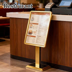 lesolar Display Menu Stand, 21x29 Inch Heavy Duty Aluminum Pedestal Sign Holder - Image 7