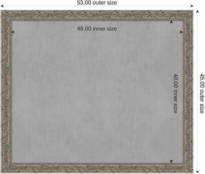 Amanti Art Silver Framed Magnetic Board 45x53 Oversize Vision Board - Image 2
