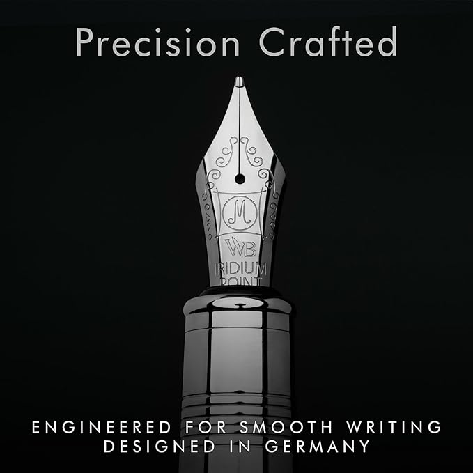 Wordsworth & Black Majesti Fountain Pen-, Luxury Case, 24K Gold Finish; 18K - Image 5