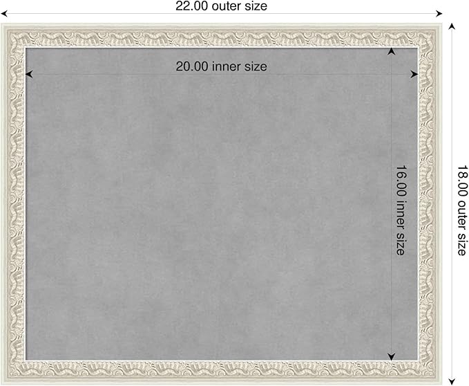 Amanti Art Silver Framed Magnetic Board 18x22 Small Vision Board - Image 2