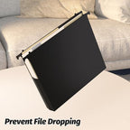 Shutex Extra Capacity Plastic Hanging File Folders, 12 Pack Reinforced Hang - Image 4