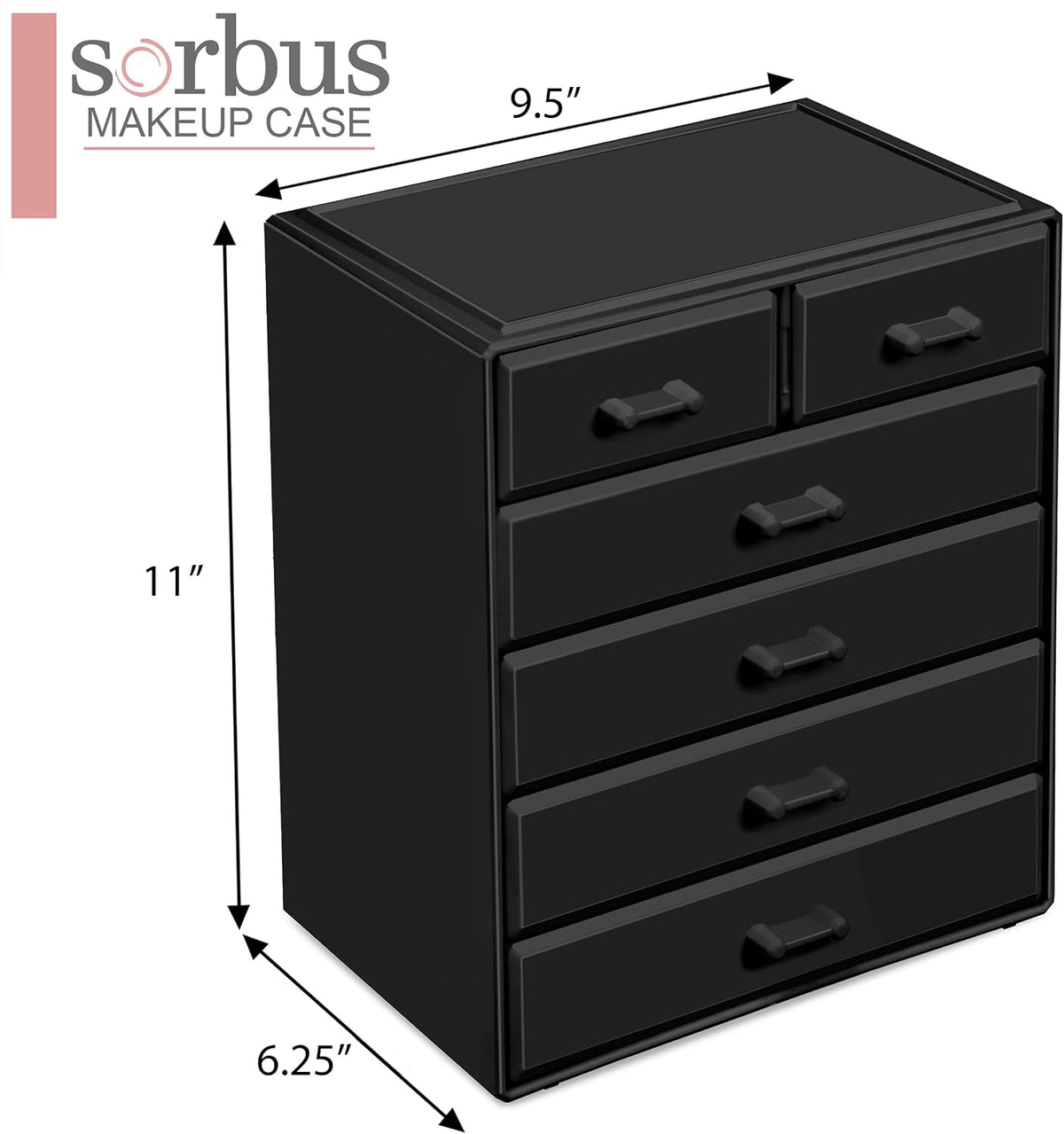 Sorbus Acrylic Makeup Organizer - Organization and Storage Case for Cosmetics...