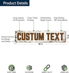 Custom Sign, Custom Street Sign, 11 Font Colors, 13 Font Styles, 4 Hole Options - Image 6