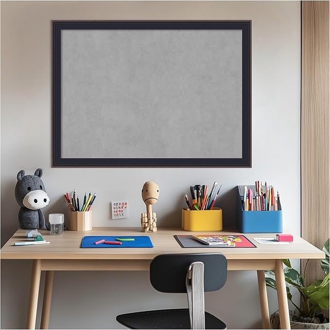 Amanti Art Black Framed Magnetic Board 23x31 Medium Vision Board - Image 6