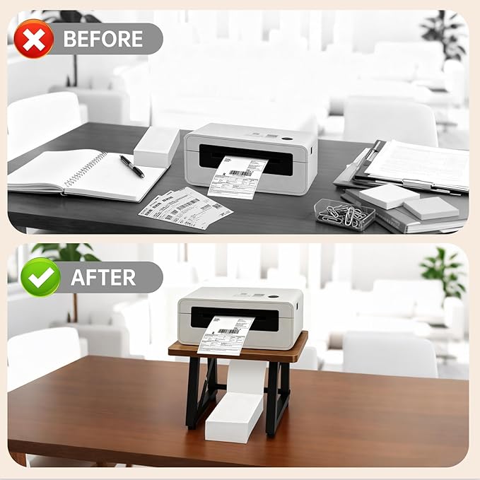 Label Holder for Thermal Printer, Sticker Rolls and Fan-fold Dispenser Holder - Image 5