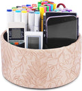 Hennaja Remote Control Holder, 360°Spinning PU Leather Desk TV Remote Caddy by Hennaja