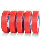 KIWIHUB Red Painters Tape, 1” x 60 Yds x 5 Rolls by KIWIHUB