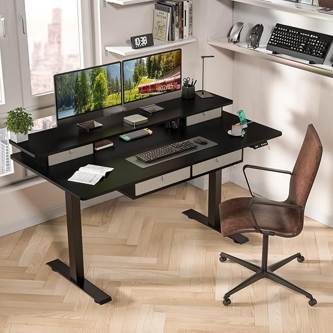 Kingant 63 x 30 Inch Electric Standing Desk - Image 2