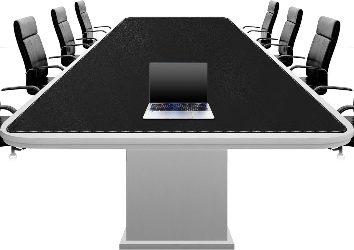 CENNBIE MAX220 86.6" x 39.4" Leather Desk Mat Protector, Extra Large Leather
