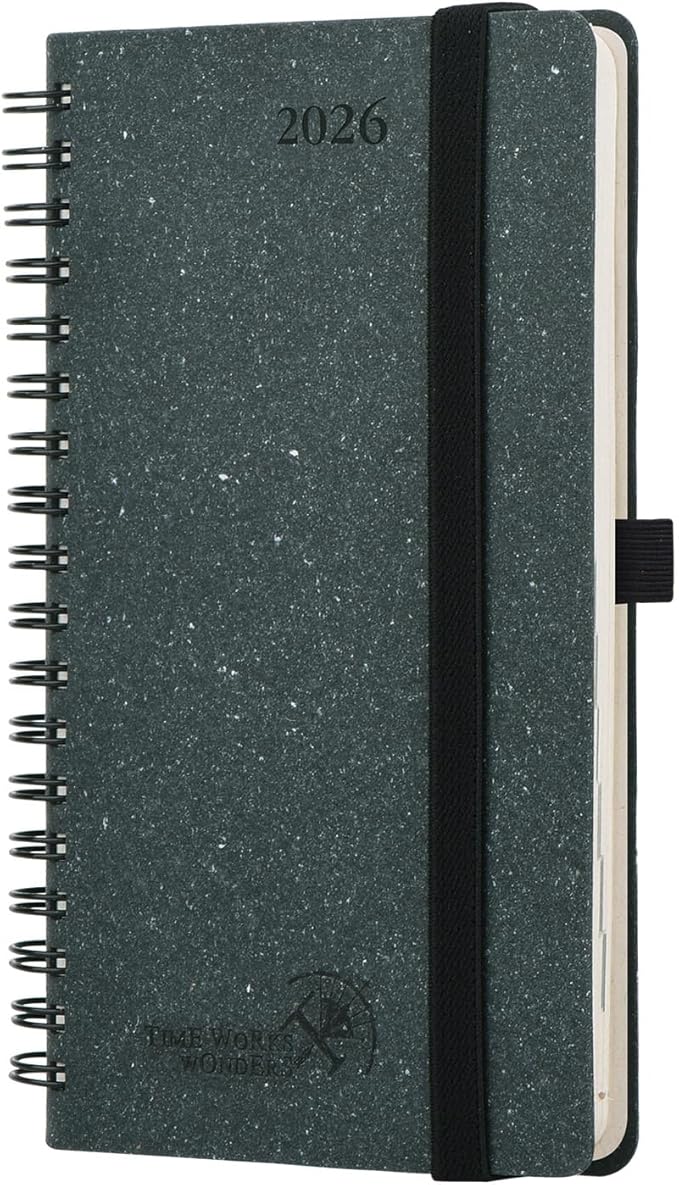 POPRUN 2026 Recycled Weekly Planner 12 Months Pocket Size by POPRUN