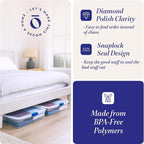 HOMZ 2-Pack Under Bed Storage, 56 Quart, and Towels - Image 3