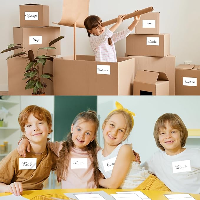 STARLIBOO Removable Colored Labels Stickers, 3X5 Inch Removable Large Label - Image 4