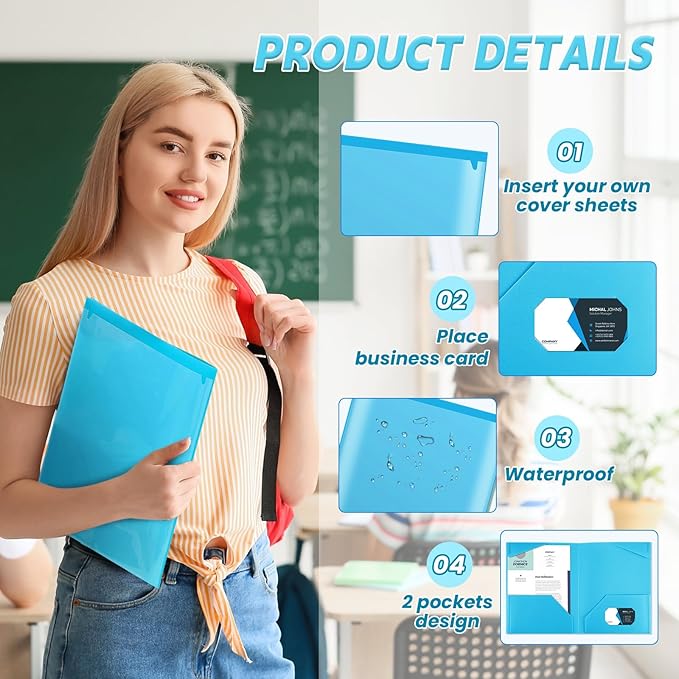 Henoyso 36 Pcs Plastic Folders - Image 3