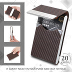 Eaasty 4 Pcs PU Leather Business Card Holder Case - Image 6