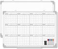 Lincia 36" x 24" Magnetic Horizontal Yearly 12 Month Dry Erase Calendar by Lincia