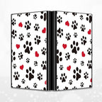 BWEGRHE Slim Credit Card Holder, Cute Dog Paw Prints RFID Blocking Metal Wallet - Image 4