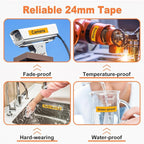 24mm Label Tape Orange Replace for Brother P Touch TZe TZ Tape 24mm 0.94'' - Image 4