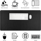 Bloss Desk Mat with Stitched Edges, Leather Large Mouse Pad, Non-Slip Desk - Image 4