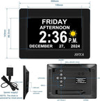 SSYA 7 Inch Calendar Clock - Image 2