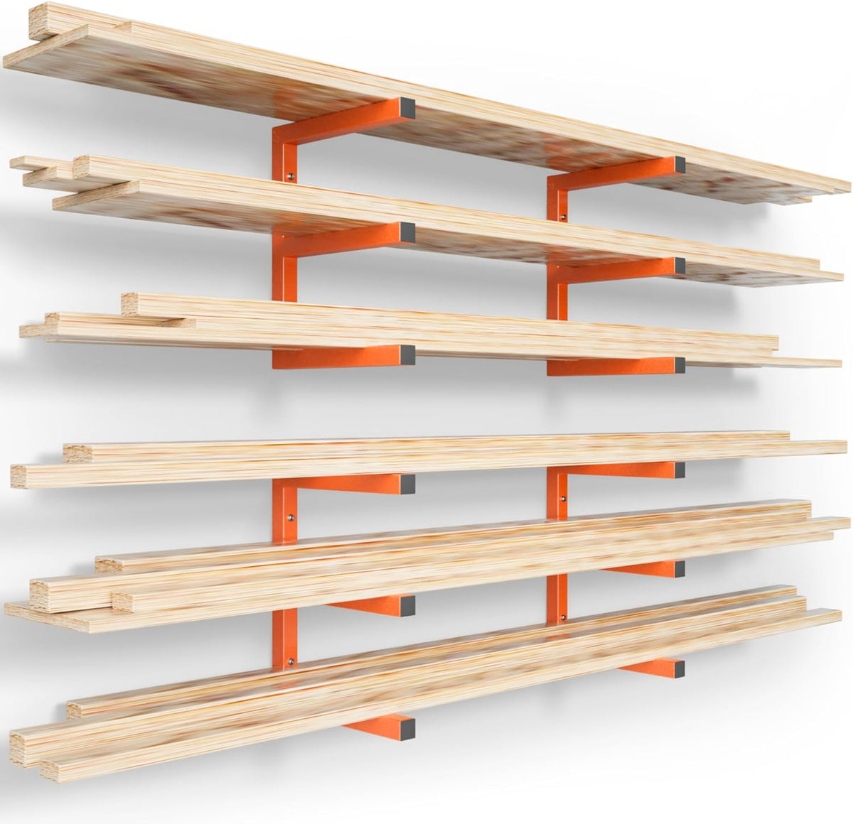 yyr wood organizer and lumber storage rack wall, main product view